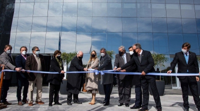 Morales inaugur&oacute; el Complejo Ministerial de Educaci&oacute;n
