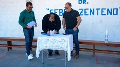 Gobierno y Club Los Perales firmaron acuerdo de reciprocidad y ayuda mutua
