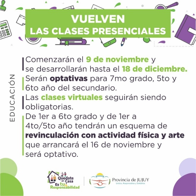 Se present&oacute; el plan de regreso presencial, optativo y voluntario a las aulas