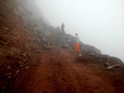 Trabajos viales y relevamientos en la zona afectada por el sismo