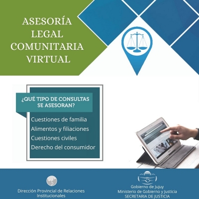 La Secretar&iacute;a de Justicia implementa asesor&iacute;a legal comunitaria virtual