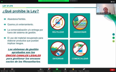 Productores, empresas y profesionales se capacitan en gesti&oacute;n de envases vac&iacute;os de fitosanitarios