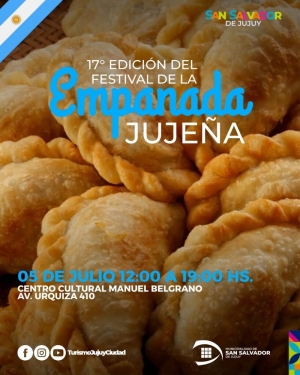 Este s&aacute;bado se realizar&aacute; el 17&deg; Festival de la Empanada Juje&ntilde;a