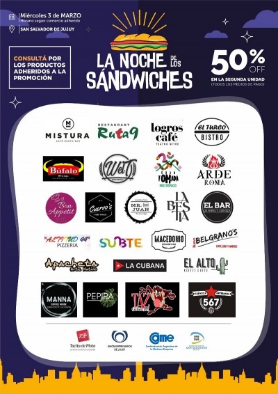 La noche de los sandwiches 4&deg; edici&oacute;n