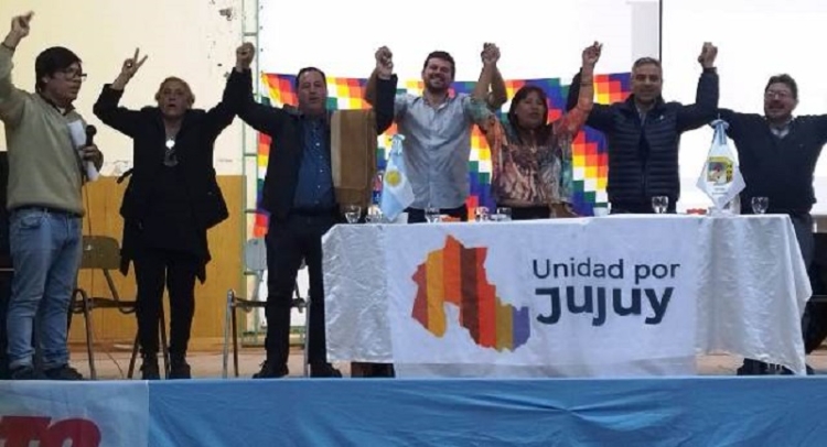 El candidato a gobernador de unidad por Jujuy juan Cardozo present&oacute; lista de candidatos en la quiaca