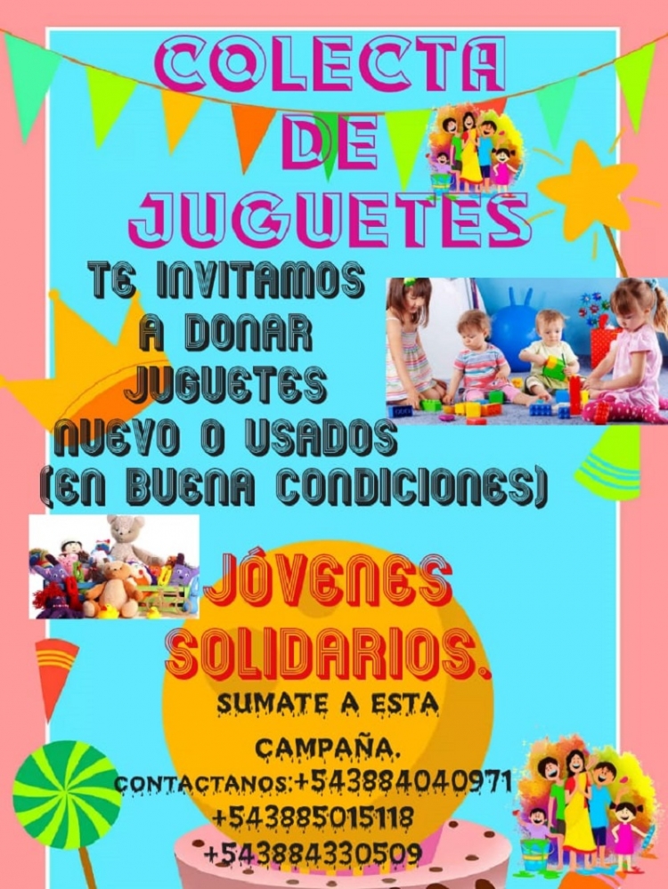 Jovenes Solidarios: ahora viene la campa&ntilde;a para recolectar juguetes