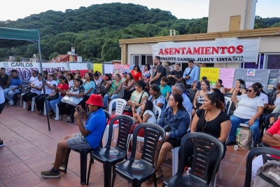 Sadir expuso propuesta del Frente Cambia Jujuy ante delegados de asentamientos