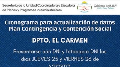 Actualizaci&oacute;n de datos en Perico