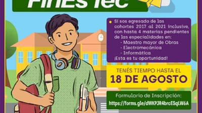 Inician las Inscripciones para el plan FinEsTec 2023