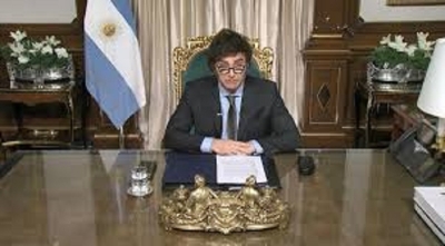Milei: "Se est&aacute;n haciendo todos los esfuerzos para encontrar a Loan"