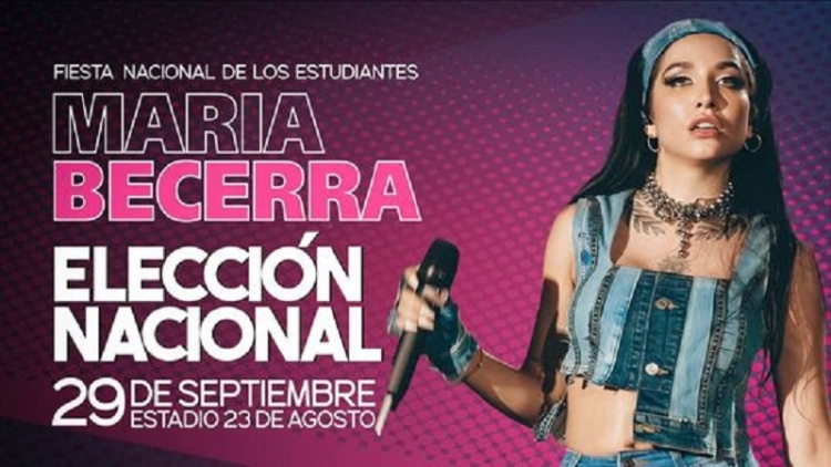 Maria Becerra ser&aacute; la artista invitada en la Fiesta Nacional de los Estudiantes