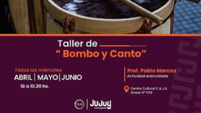 El Centro Cultural CAJA presenta un imperdible taller de &ldquo;Bombo y Canto&ldquo;