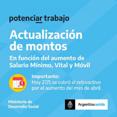 Importante informaci&oacute;n sobre Potenciar Trabajo