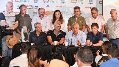 Morales mostr&oacute; su hoja de ruta hacia la transformaci&oacute;n productiva y el alivio fiscal para el campo