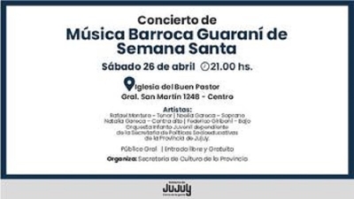M&uacute;sica Barroca Guaran&iacute; de Semana Santa, una propuesta art&iacute;stica y espiritual en la Iglesia del Buen Pastor