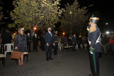Morales particip&oacute; del tradicional Cambio de Guardia a 209 a&ntilde;os del &Eacute;xodo Juje&ntilde;o