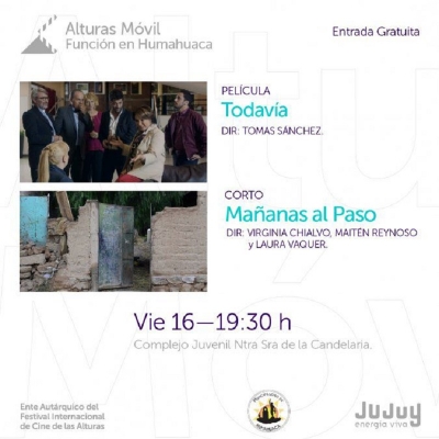 Alturas M&oacute;vil brindar&aacute; una funci&oacute;n de cine en Humahuaca