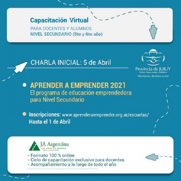 Inscripciones abiertas al programa Aprender a Emprender 2021