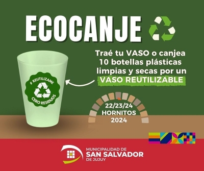 Propuesta sustentable en los Hornitos 2024: eco canje de botellas de pl&aacute;stico