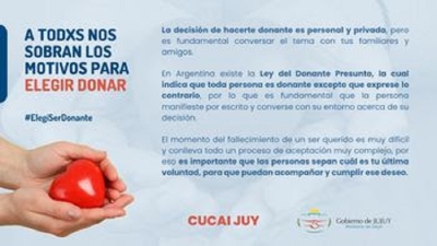 Se realiz&oacute; un nuevo operativo de ablaci&oacute;n en Jujuy