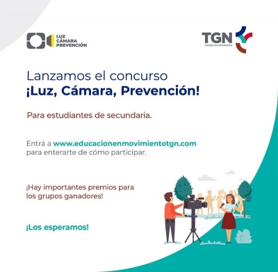 TGN lanza convocatoria para su Concurso &ldquo;Luz, c&aacute;mara&hellip; Prevenci&oacute;n&rdquo;