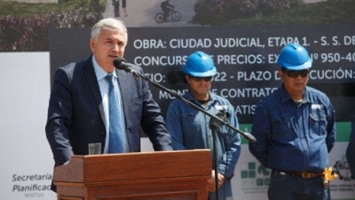 Morales puso en marcha la construcci&oacute;n de la Ciudad Judicial