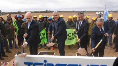 Morales y Larreta dieron inicio a la construcci&oacute;n de una planta generadora de insumos para fabricaci&oacute;n de carbonato de litio