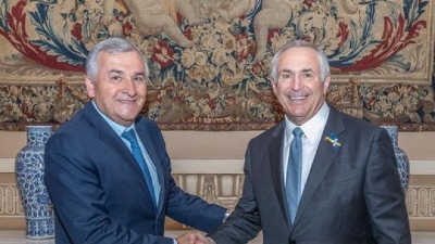 Morales ofreci&oacute; al Embajador de Estados Unidos el portafolio de inversiones de Jujuy