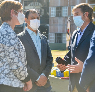 Guti&eacute;rrez acompa&ntilde;&oacute; al gobernador en el inicio de zafra de Ledesma