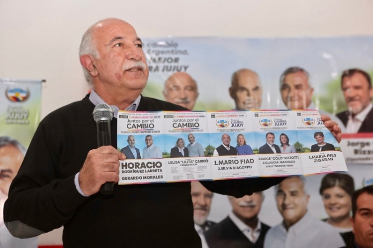 Acto en El Piquete para apoyar la f&oacute;rmula Larreta-Morales