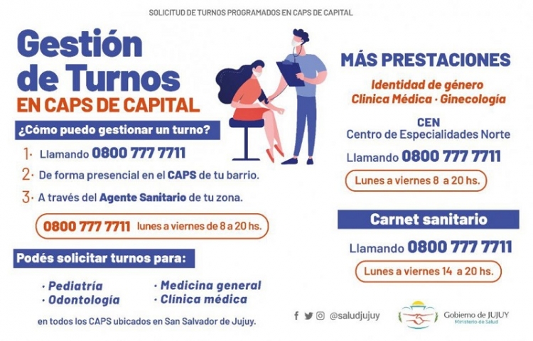Nueva modalidad para solicitud de turnos programados en CAPS de capital