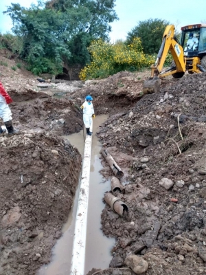 Permanente trabajo de cuadrillas de agua potable en barrios de Palpal&aacute; y en toda la provincia