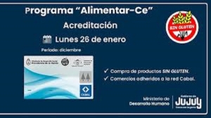Acreditaci&oacute;n de la tarjeta Alimentar-Ce para personas con celiaqu&iacute;a