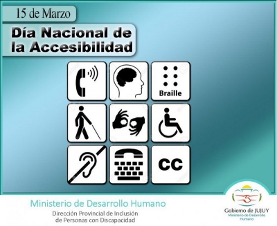 15 de marzo "D&iacute;a Nacional de la Accesibilidad"