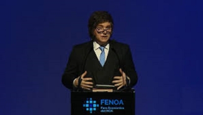 Antes de viajar a Hungr&iacute;a, Milei particip&oacute; del Foro Econ&oacute;mico del NOA en Tucum&aacute;n y arremeti&oacute; contra el gobierno anterior