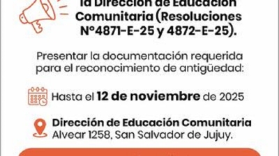 Extensi&oacute;n de plazo excepcional para Educadores Comunitarios
