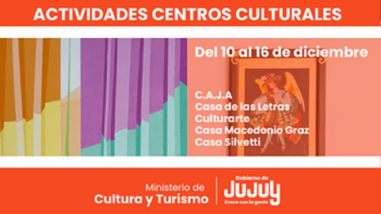 Los centros y espacios culturales con variadas propuestas para la semana