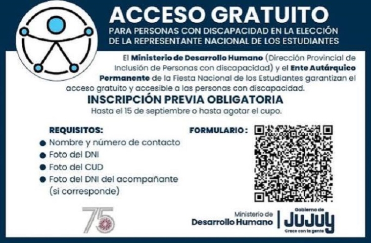 Registro para el acceso gratuito de personas con discapacidad a la Elecci&oacute;n Nacional de la FNE 2026