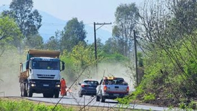 "Jujuy Construye". Obras en la Ruta Provincial 56: pavimentaci&oacute;n y apertura parcial