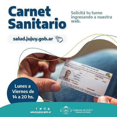 Se habilit&oacute; el tr&aacute;mite para carnet sanitario
