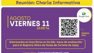 Charla informativa para Gu&iacute;as Id&oacute;neos de Turismo