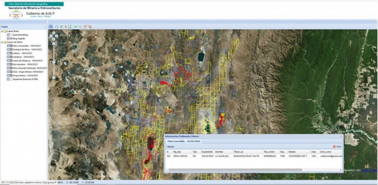 Transparencia: actualizan el catastro minero