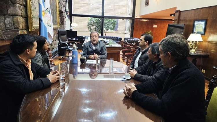 El vicegobernador Alberto Bernis recibi&oacute; al intendente y concejales de El Carmen