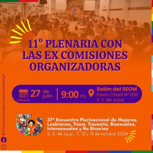 Este s&aacute;bado en Jujuy, plenaria con ex comisiones de anteriores encuentros de mujeres y disidencias