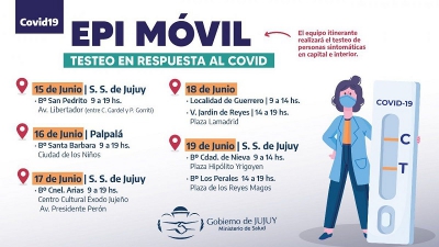 Comienza el trabajo del "Epi M&oacute;vil" para testeo masivo