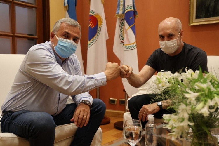 Gerardo Morales y Rodr&iacute;guez Larreta se reunieron por la Red Federal de Acci&oacute;n Ambiental
