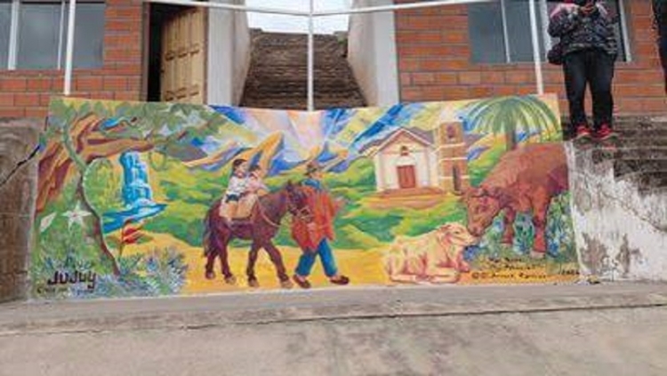 El Corredor Provincial de Murales sum&oacute; una obra en Valle Grande