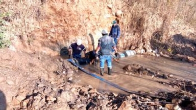 Sin afectar el servicio, Agua Potable repar&oacute; fisura en acueducto maestro
