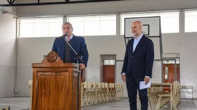 Morales y Larreta inauguraron cinco edificios educativos construidos con la energ&iacute;a de la Puna