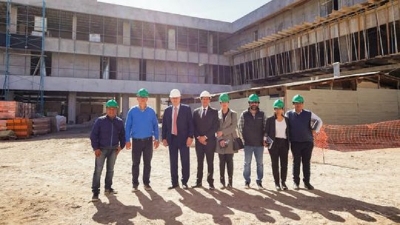Morales y Sadir evaluaron el avance de la obra del cabildo